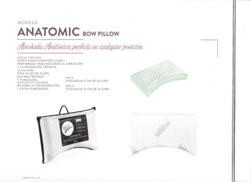 Almohada Anatomic Bow Pillow 2 alturas 